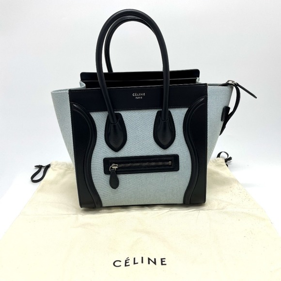 CELINE Black Leather Tote Bag - Picture 12 of 13